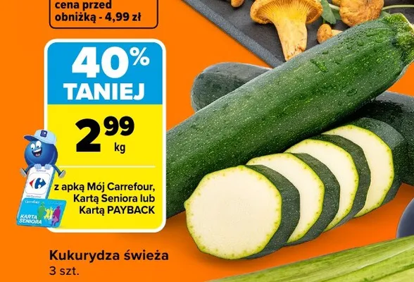 Cukinia promocja w Carrefour
