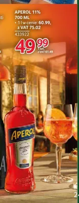 Likier Aperol 11% promocja w Selgros