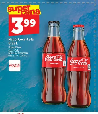 Napój gazowany Coca-Cola Zero promocja w TOPAZ
