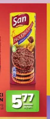 Herbatniki Holenderskie w czekoladzie San promocja w Stokrotka