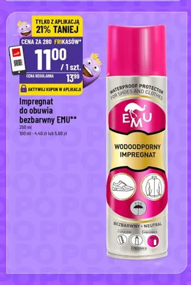 Impregnat do obuwia bezbarwny Emu promocja w POLOmarket