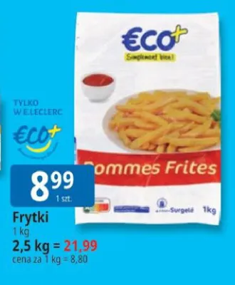 Frytki Eco+ promocja w Leclerc