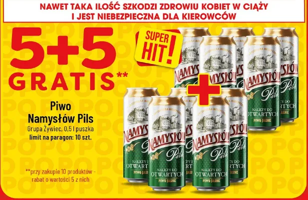 Piwo Namysłów Pils promocja w POLOmarket