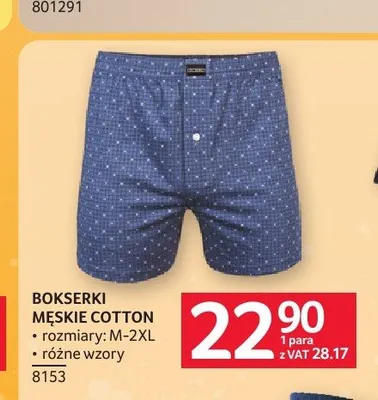 Bokserki męskie Cotton promocja w Selgros