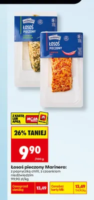 Łosoś pieczony Marinero z czosnkiem niedźwiedzim promocja w Biedronka