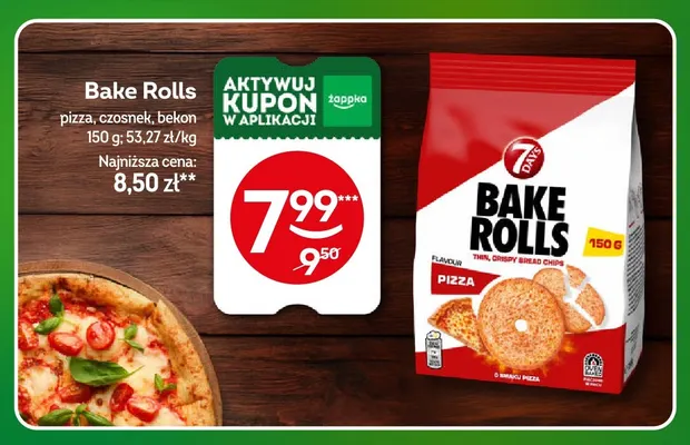 Bake Rolls bekon 7 Days promocja w Żabka