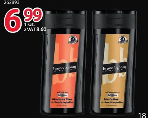 Żel pod prysznic Bruno Banani 250 ml promocja w Selgros