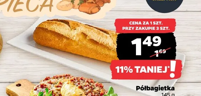 Półbagietka promocja w Netto