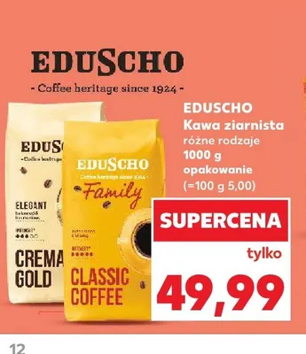 Kawa ziarnista Classic Coffee Eduscho promocja w Kaufland