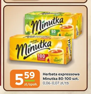 Herbata ekspresowa Minutka promocja w Gama