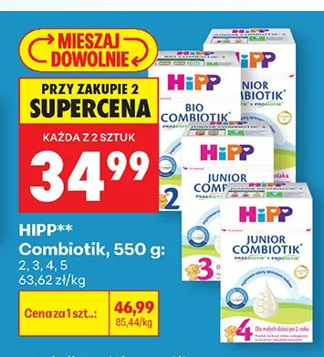 Mleko modyfikowane HiPP 4 Junior Combiotik promocja w Biedronka