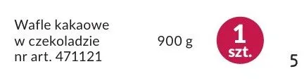 Wafle kakaowe w czekoladzie promocja w Makro