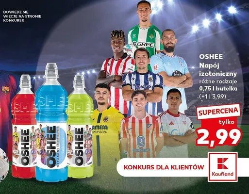 Napój izotoniczny Oshee promocja w Kaufland