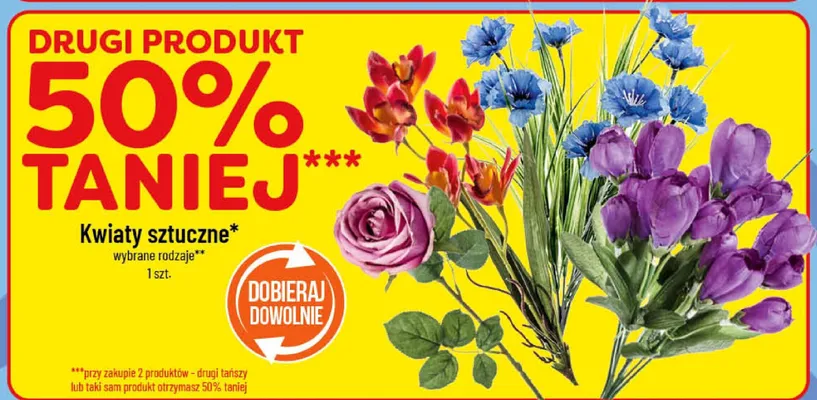 Kwiaty sztuczne wybrane rodzaje promocja w POLOmarket