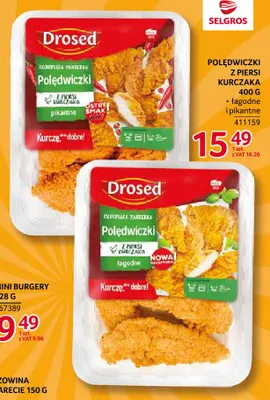 Polędwiczki z piersi kurczaka pikantne Drosed promocja w Selgros