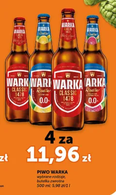 Piwo Warka Classic promocja w Euro Sklep