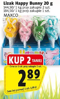 Lizak Happy Bunny promocja w Prim Market