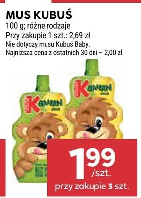 Mus Kubuś promocja w Stokrotka