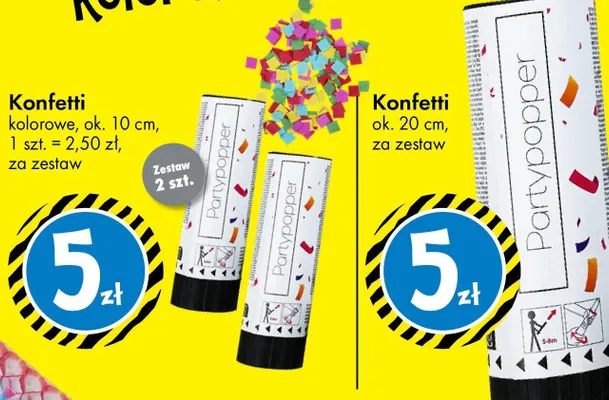 Konfetti ok. 20 cm promocja w Tedi
