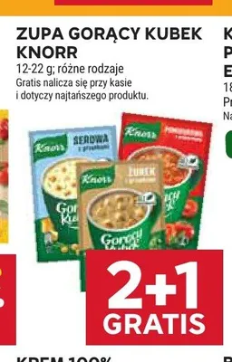 Zupa Gorący Kubek Knorr promocja w Stokrotka