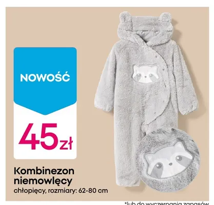 Kombinezon niemowlęcy chłopięcy promocja w Pepco