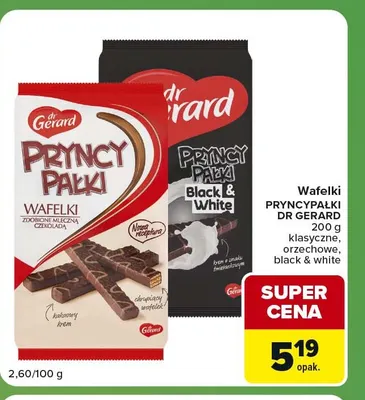 Wafelki Pryncypałki Black & White Dr Gerard promocja w Carrefour Express
