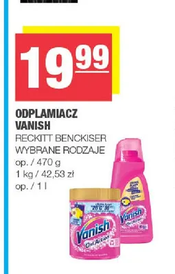 Odplamiacz Vanish promocja w SPAR