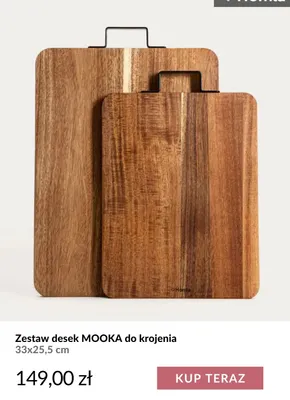 Zestaw desek Mooka do krojenia 33x25,5 cm Homla promocja w Homla