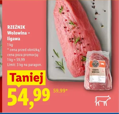 Wołowina ligawa Rzeźnik promocja w Lidl