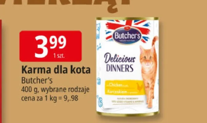 Karma dla kota Butcher's promocja w Leclerc