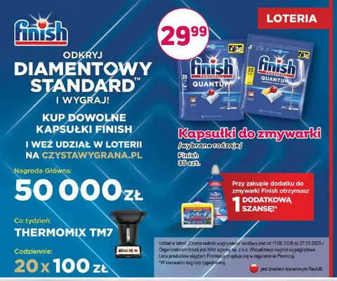Kapsułki do zmywarki Finish Quantum promocja w Bliski