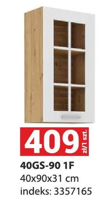 Szafka 40GS-90 1F 40x90x31cm promocja w Merkury Market