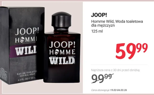 Woda toaletowa dla mężczyzn Homme Wild promocja w Rossmann