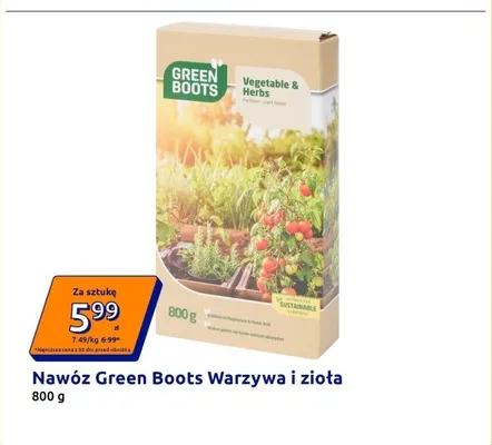Nawóz Green Boots Warzywa i zioła promocja w Action