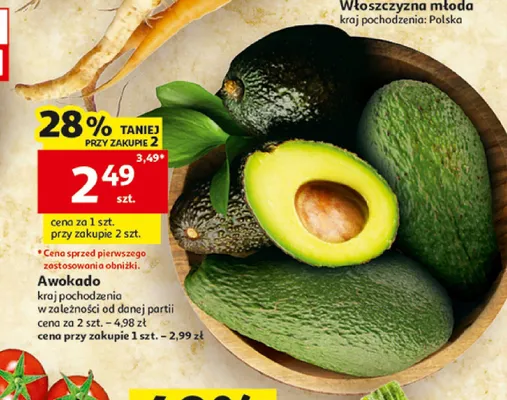 Awokado promocja w Auchan