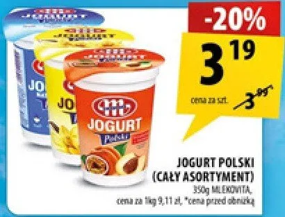 Jogurt Polski (cały asortyment) promocja w Arhelan