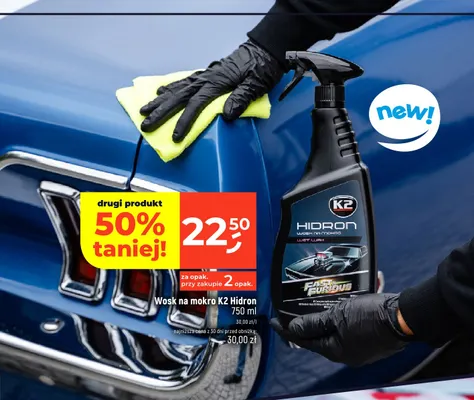 Wosk na mokro K2 Hidron promocja w Dealz