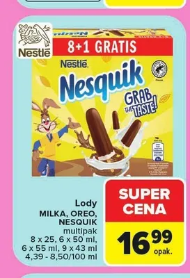 Lody Milka multipak promocja w Carrefour