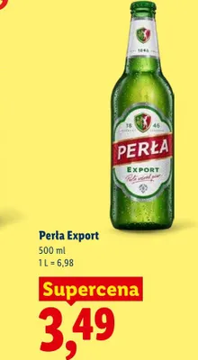 Piwo Perła Export promocja w Lidl
