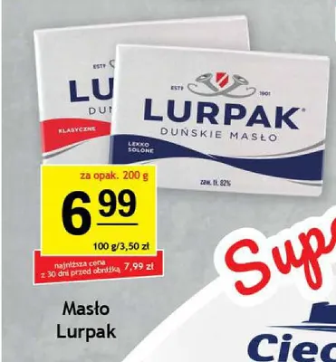 Masło Lurpak lekko solone promocja w Gram Market