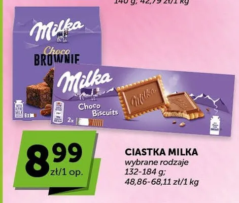 Ciastka Milka Choco Brownie promocja w Groszek