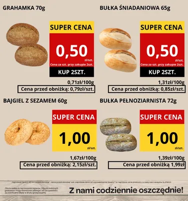 Bajgiel z sezamem promocja w Supeco