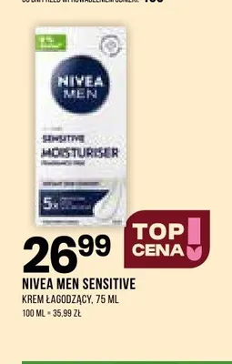 Krem łagodzący Nivea Men Sensitive promocja w Drogerie Natura