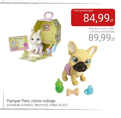 Zabawka interaktywna Pamper Petz Królik promocja w Smyk