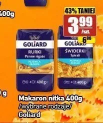 Makaron świderki Goliard promocja w API Market
