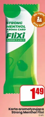 Karta aromatyzująca Strong Menthol Flixi promocja w Dino