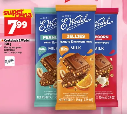 Czekolada E.Wedel promocja w TOPAZ