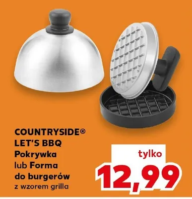 Pokrywka do burgerów Countryside Let's BBQ z wzorem grilla promocja w Kaufland