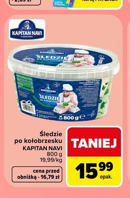 Śledzie po kołobrzesku Kapitan Navi promocja w Carrefour Market