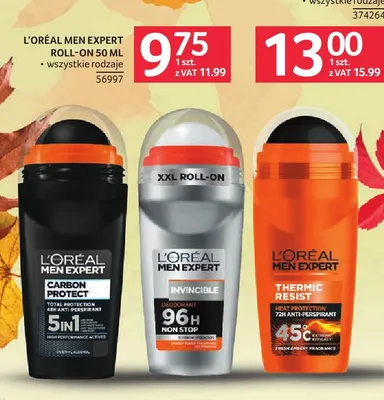 Roll-on L'Oréal Men Expert Invincible promocja w Selgros